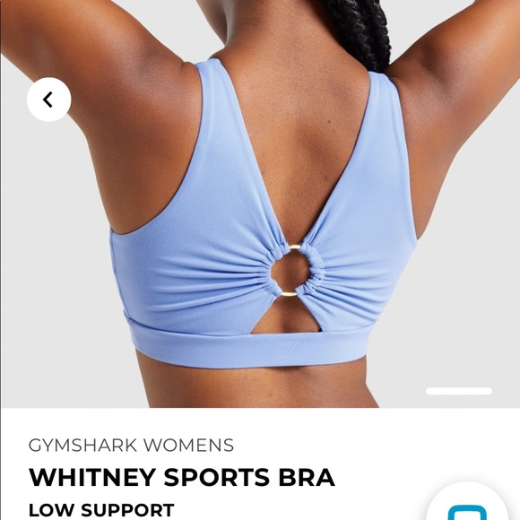 Gymshark Other - Whitney Sports Bra - intense beautiful blue